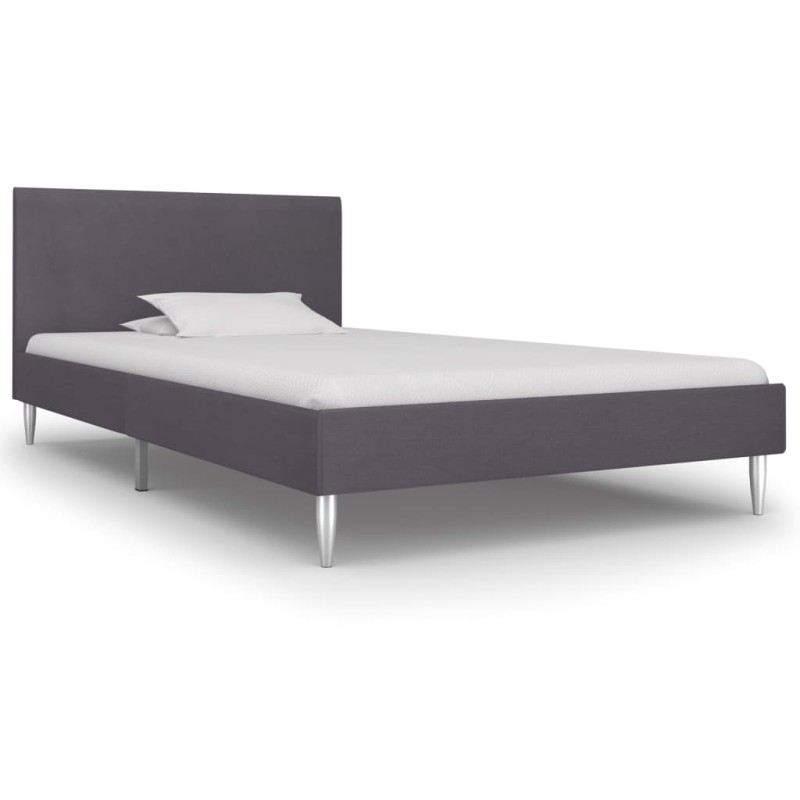 vidaXL Estructura de cama de tela gris 90x200 cm vidaXL Estructura de cama de tela gris 90x200 cm