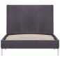 vidaXL Estructura de cama de tela gris 90x200 cm vidaXL Estructura de cama de tela gris 90x200 cm