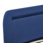 vidaXL Estructura de cama con LED tela azul 160x200 cm vidaXL Estructura de cama con LED tela azul 160x200 cm