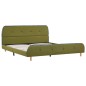 vidaXL Estructura de cama de tela verde 140x200 cm vidaXL Estructura de cama de tela verde 140x200 cm