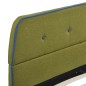 vidaXL Estructura de cama de tela verde 140x200 cm vidaXL Estructura de cama de tela verde 140x200 cm