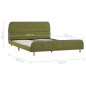 vidaXL Estructura de cama de tela verde 140x200 cm vidaXL Estructura de cama de tela verde 140x200 cm