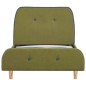 vidaXL Estructura de cama de tela verde 90x200 cm vidaXL Estructura de cama de tela verde 90x200 cm