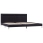 vidaXL Estructura de cama con LED tela negro 180x200 cm vidaXL Estructura de cama con LED tela negro 180x200 cm