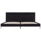 vidaXL Estructura de cama con LED tela negro 180x200 cm vidaXL Estructura de cama con LED tela negro 180x200 cm