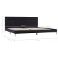 vidaXL Estructura de cama con LED tela negro 180x200 cm vidaXL Estructura de cama con LED tela negro 180x200 cm