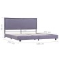 vidaXL Estructura de cama de tela gris claro 180x200 cm vidaXL Estructura de cama de tela gris claro 180x200 cm