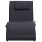 vidaXL Diván de masaje con almohada de cuero sintético negro vidaXL Diván de masaje con almohada de cuero sintético negro