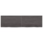 vidaXL Encimera baño madera maciza tratada gris oscuro 140x40x(2-4) cm vidaXL Encimera baño madera maciza tratada gris oscuro 140x40x(2-4) cm