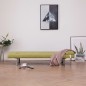 vidaXL Sofá cama con dos almohadas de poliéster verde vidaXL Sofá cama con dos almohadas de poliéster verde