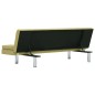 vidaXL Sofá cama con dos almohadas de poliéster verde vidaXL Sofá cama con dos almohadas de poliéster verde