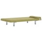vidaXL Sofá cama con dos almohadas de poliéster verde vidaXL Sofá cama con dos almohadas de poliéster verde