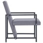 vidaXL Sillón de tela gris claro vidaXL Sillón de tela gris claro