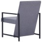 vidaXL Sillón de tela gris claro vidaXL Sillón de tela gris claro