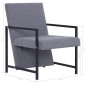 vidaXL Sillón de tela gris claro vidaXL Sillón de tela gris claro