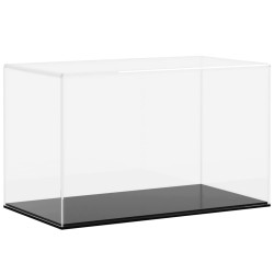 vidaXL Caja de exposición acrílico transparente 31x17x19 cm