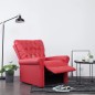 vidaXL Sillón de masaje reclinable de cuero artificial rojo vidaXL Sillón de masaje reclinable de cuero artificial rojo