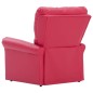 vidaXL Sillón de masaje reclinable de cuero artificial rojo vidaXL Sillón de masaje reclinable de cuero artificial rojo