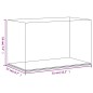 vidaXL Caja de exposición acrílico transparente 31x17x19 cm