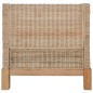 vidaXL Sillón con cojines ratán natural vidaXL Sillón con cojines ratán natural