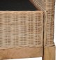 vidaXL Sillón con cojines ratán natural vidaXL Sillón con cojines ratán natural