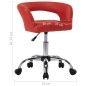 vidaXL Sillas de comedor 2 unidades cuero sintético rojo vidaXL Sillas de comedor 2 unidades cuero sintético rojo