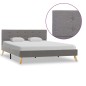 vidaXL Estructura de cama de tela gris claro 140x200 cm vidaXL Estructura de cama de tela gris claro 140x200 cm