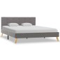 vidaXL Estructura de cama de tela gris claro 140x200 cm vidaXL Estructura de cama de tela gris claro 140x200 cm