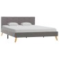vidaXL Estructura de cama de tela gris claro 140x200 cm vidaXL Estructura de cama de tela gris claro 140x200 cm