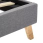 vidaXL Estructura de cama de tela gris claro 140x200 cm vidaXL Estructura de cama de tela gris claro 140x200 cm