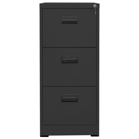 vidaXL Armario archivador de acero antracita 46x62x102,5 cm