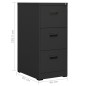 vidaXL Armario archivador de acero antracita 46x62x102,5 cm