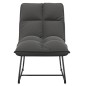vidaXL Silla de descanso con estructura de metal terciopelo gris oscuro vidaXL Silla de descanso con estructura de metal terciopelo gris oscuro