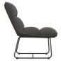 vidaXL Silla de descanso con estructura de metal terciopelo gris oscuro vidaXL Silla de descanso con estructura de metal terciopelo gris oscuro