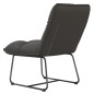 vidaXL Silla de descanso con estructura de metal terciopelo gris oscuro vidaXL Silla de descanso con estructura de metal terciopelo gris oscuro