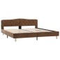 vidaXL Estructura de cama de piel de ante artificial marrón 180x200 cm vidaXL Estructura de cama de piel de ante artificial marrón 180x200 cm