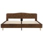 vidaXL Estructura de cama de piel de ante artificial marrón 180x200 cm vidaXL Estructura de cama de piel de ante artificial marrón 180x200 cm
