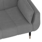 vidaXL Sofá cama de 2 plazas con dos almohadas terciopelo gris claro vidaXL Sofá cama de 2 plazas con dos almohadas terciopelo gris claro