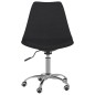 vidaXL Sillas de comedor giratorias 2 unidades tela negro vidaXL Sillas de comedor giratorias 2 unidades tela negro
