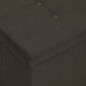 vidaXL Banco de almacenamiento plegable lino sintético marrón oscuro vidaXL Banco de almacenamiento plegable lino sintético marrón oscuro
