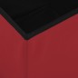 vidaXL Taburete de almacenaje plegable 2 uds rojo vino tinto PVC vidaXL Taburete de almacenaje plegable 2 uds rojo vino tinto PVC
