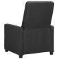 vidaXL Sillón reclinable de tela gris oscuro