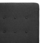 vidaXL Sillón reclinable de tela gris oscuro