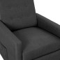 vidaXL Sillón reclinable de tela gris oscuro