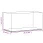 vidaXL Caja de exposición acrílico transparente 24x12x11 cm vidaXL Caja de exposición acrílico transparente 24x12x11 cm