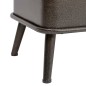 vidaXL Banco de almacenaje con respaldo cuero sintético negro 110 cm vidaXL Banco de almacenaje con respaldo cuero sintético negro 110 cm