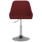 vidaXL Taburete de cocina de tela rojo tinto vidaXL Taburete de cocina de tela rojo tinto