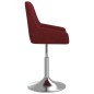 vidaXL Taburete de cocina de tela rojo tinto vidaXL Taburete de cocina de tela rojo tinto