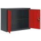 vidaXL Armario archivador de acero gris antracita y rojo 90x40x70 cm vidaXL Armario archivador de acero gris antracita y rojo 90x40x70 cm
