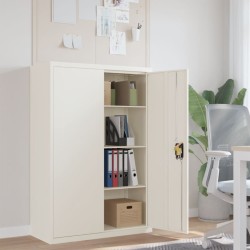 vidaXL Armario archivador de acero blanco 90x40x140 cm